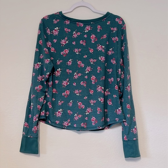 SONOMA Floral Pajamas in Teal and Pink - Picture 6 of 11